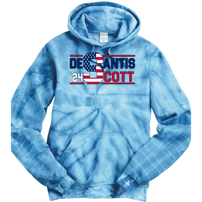 Desantis Scott 2024 Election USA Tie Dye Hoodie