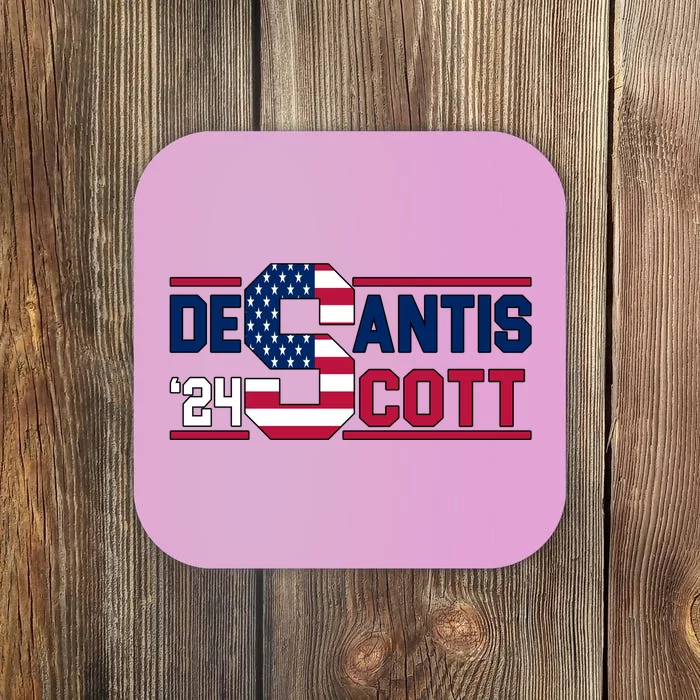 Desantis Scott 2024 Election USA Coaster