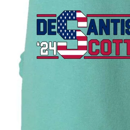 Desantis Scott 2024 Election USA Doggie 3-End Fleece Hoodie