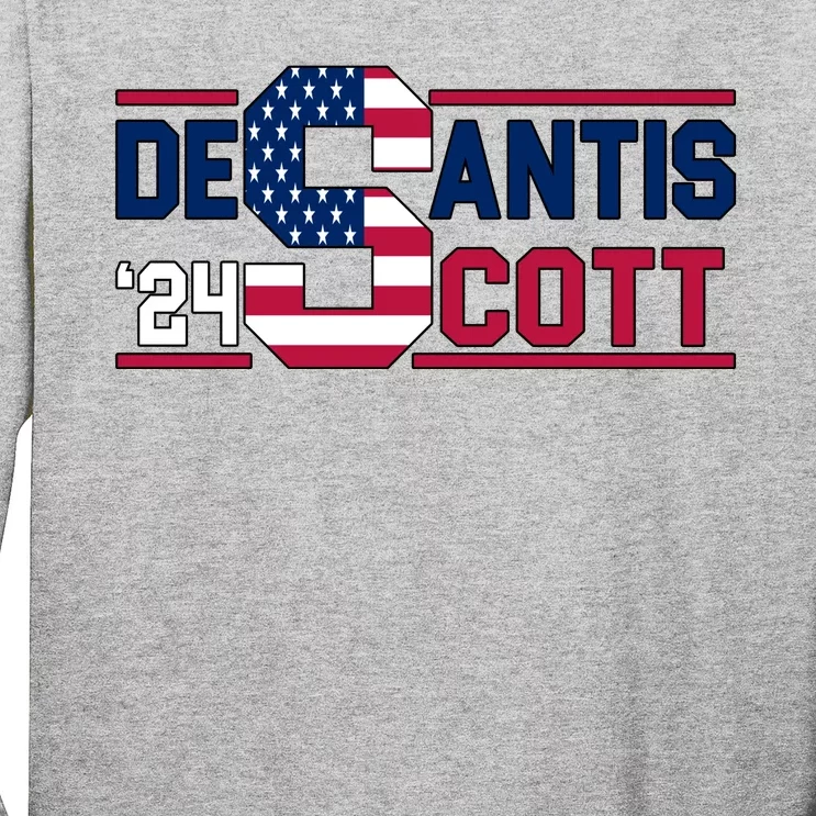 Desantis Scott 2024 Election USA Long Sleeve Shirt