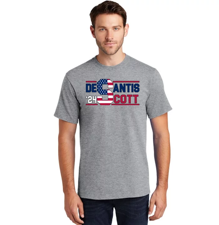 Desantis Scott 2024 Election USA Tall T-Shirt