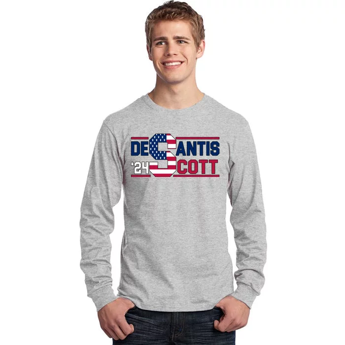 Desantis Scott 2024 Election USA Tall Long Sleeve T-Shirt