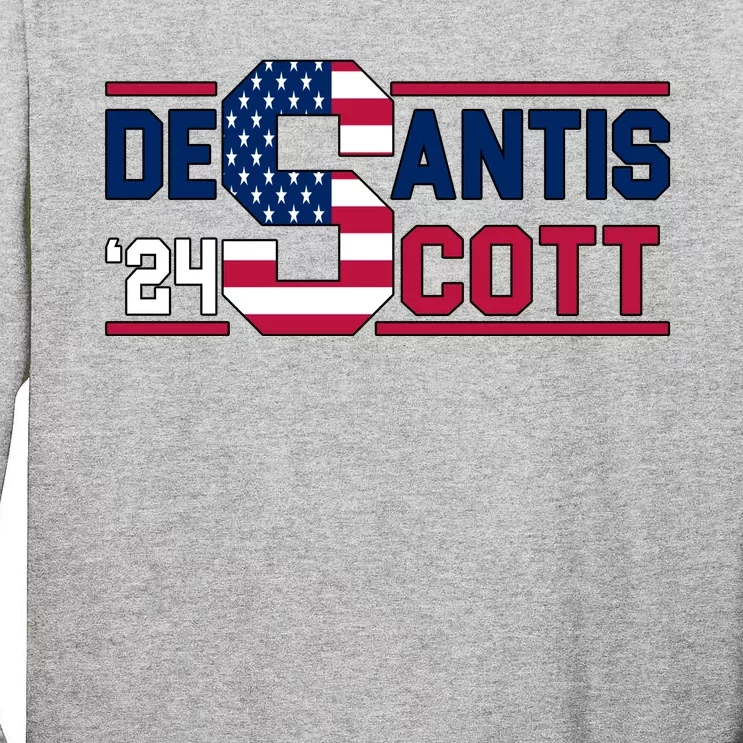 Desantis Scott 2024 Election USA Tall Long Sleeve T-Shirt