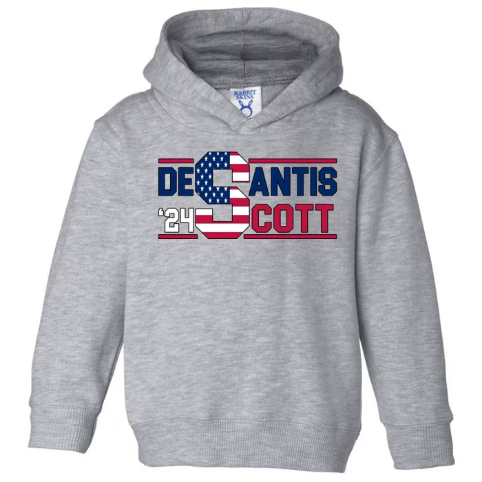 Desantis Scott 2024 Election USA Toddler Hoodie