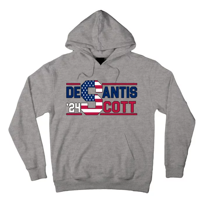 Desantis Scott 2024 Election USA Tall Hoodie