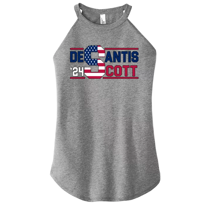 Desantis Scott 2024 Election USA Women’s Perfect Tri Rocker Tank