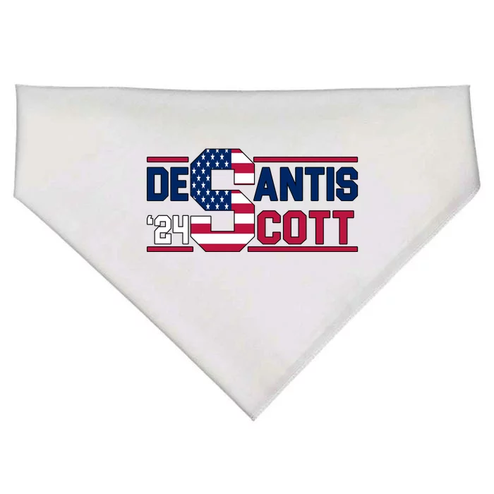 Desantis Scott 2024 Election USA USA-Made Doggie Bandana