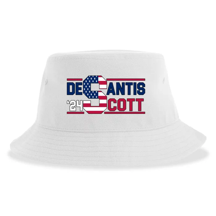 Desantis Scott 2024 Election USA Sustainable Bucket Hat