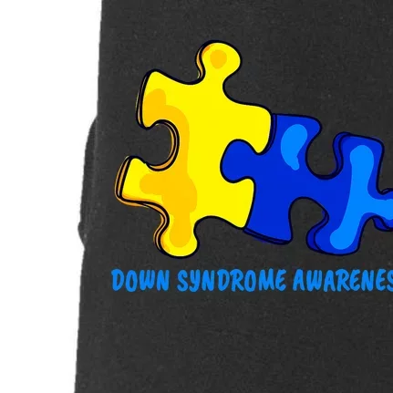 Down Syndrome 21 March Puzzle Down Syndrome Awareness Day Doggie 3-End Fleece Hoodie