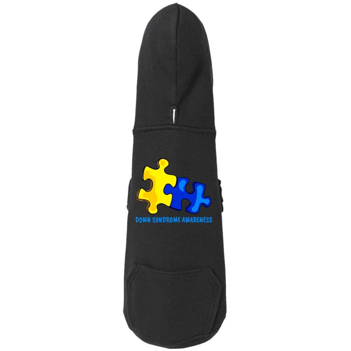 Down Syndrome 21 March Puzzle Down Syndrome Awareness Day Doggie 3-End Fleece Hoodie