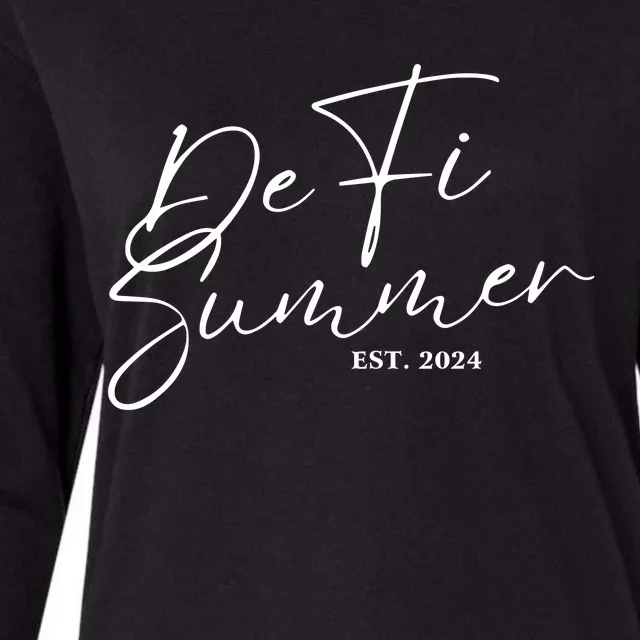 Defi Summer 2024 Womens Cotton Relaxed Long Sleeve T-Shirt