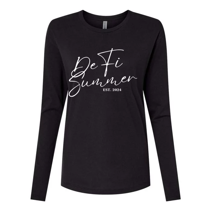 Defi Summer 2024 Womens Cotton Relaxed Long Sleeve T-Shirt