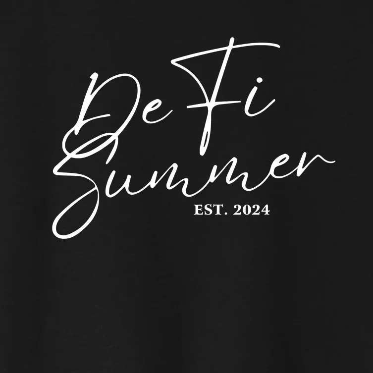 Defi Summer 2024 Women's Crop Top Tee