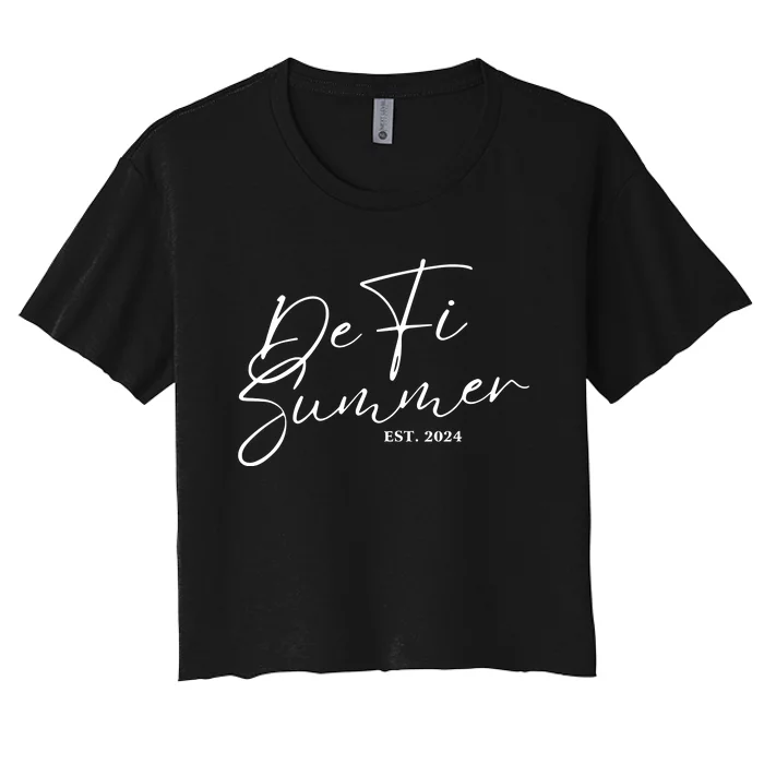 Defi Summer 2024 Women's Crop Top Tee