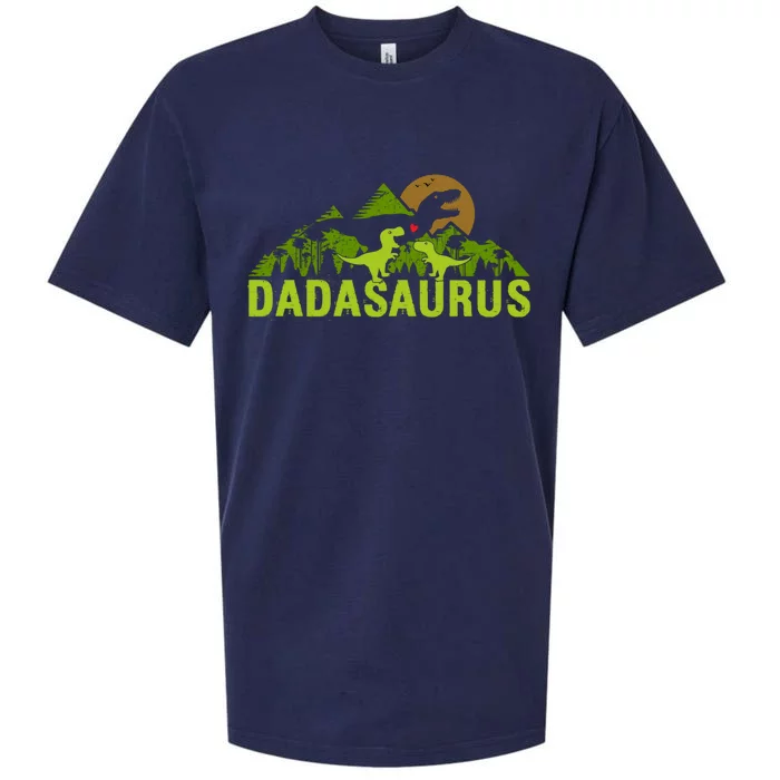 Dada Saurus 2 Dad Dinosaur Xmas Dadasaurus Fathers Day Gift Sueded Cloud Jersey T-Shirt