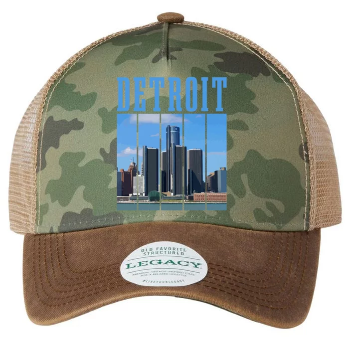 Detroit Skyline 313 Michigan Vintage Pride Legacy Tie Dye Trucker Hat