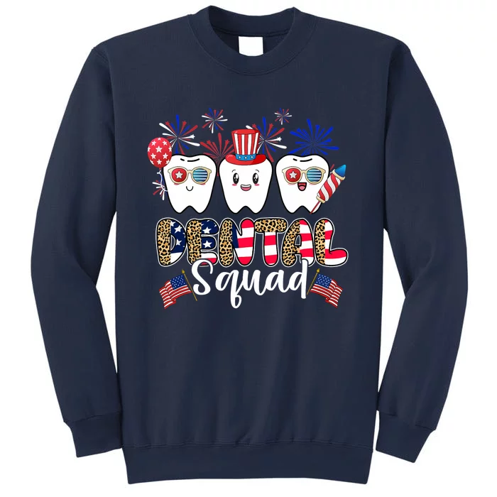 Dental Squad 4th of July America Flag Patriotic Dentist Sweatshirt