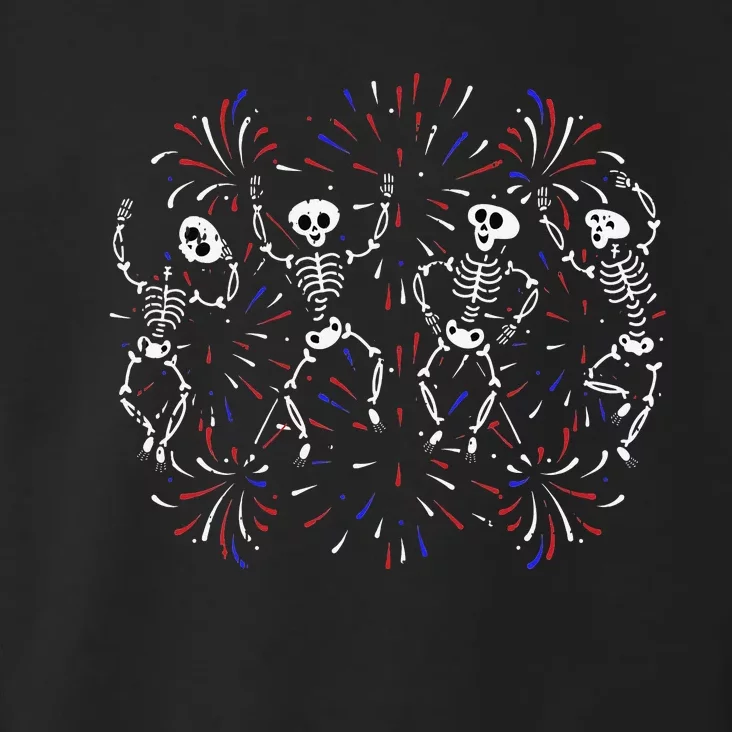 Dancing Skeleton 4th of July Funny Patriotic Dancer Toddler Hoodie