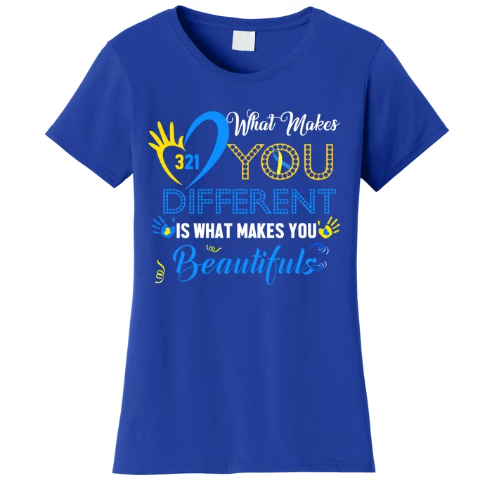 Down Syndrome Awareness Funny Gift T21 Day Gift Gift Women's T-Shirt