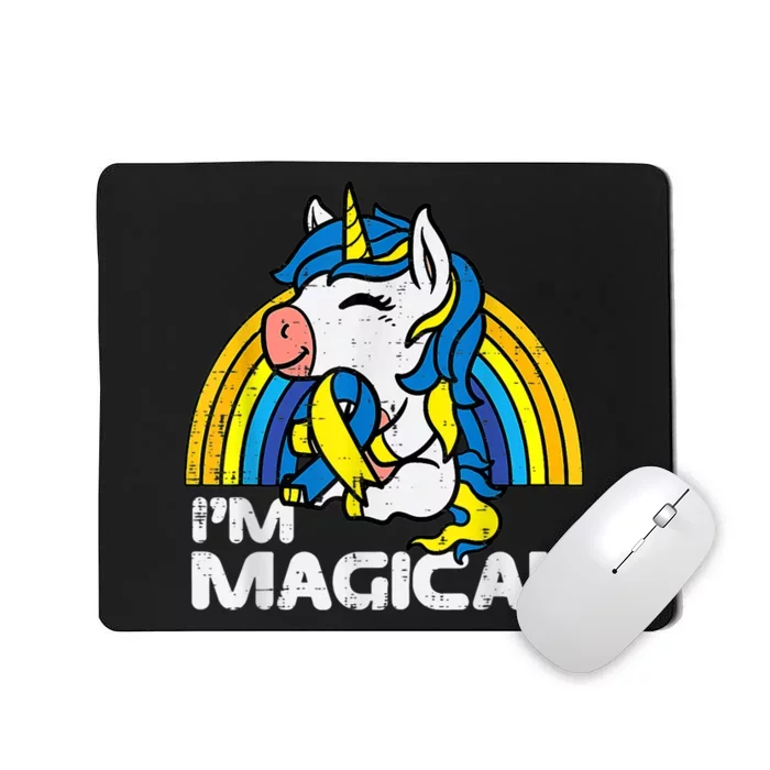 Down Syndrome Awareness  Unicorn Magical Toddler Girls kid Mousepad