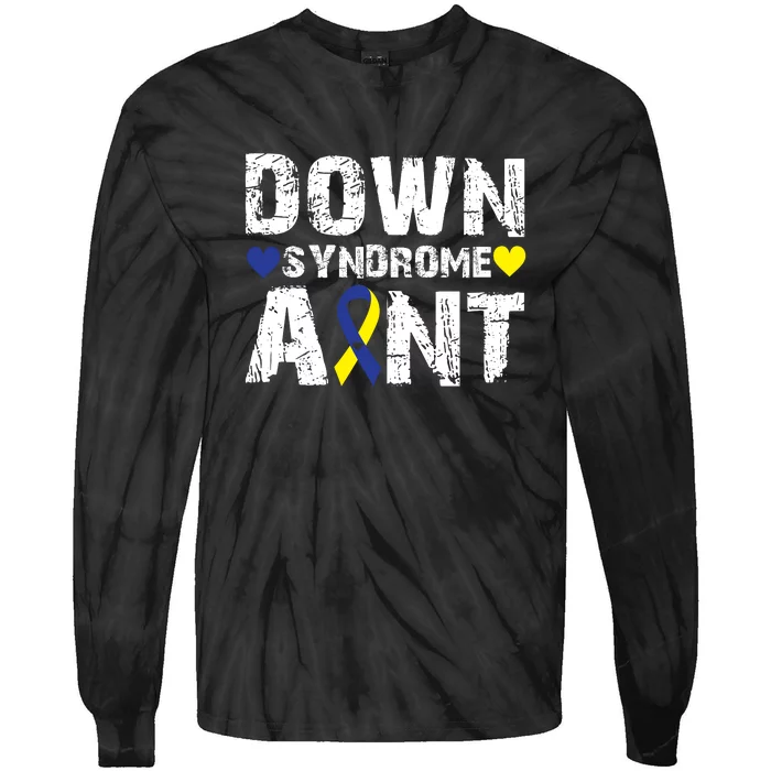 Down Syndrome Aunt Family Matching For Down Syndrome Awareness Gift Tie-Dye Long Sleeve Shirt