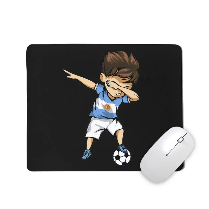 Dabbing Soccer Argentina Jersey Shirt Argentinian Football Mousepad