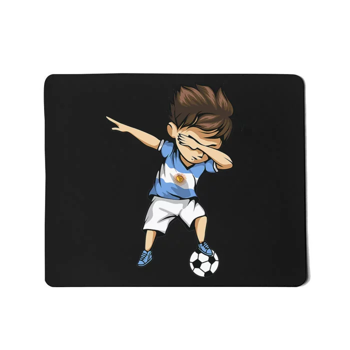 Dabbing Soccer Argentina Jersey Shirt Argentinian Football Mousepad