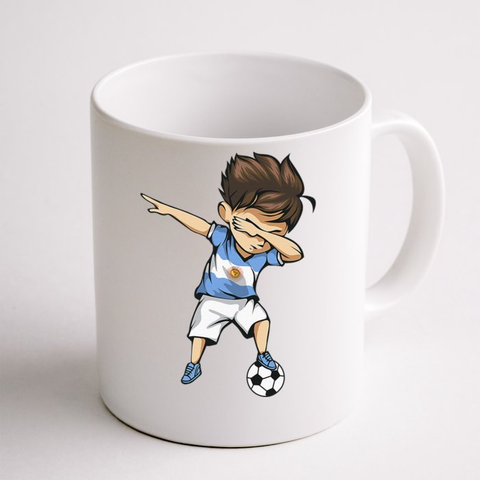 Dabbing Soccer Argentina Jersey Shirt Argentinian Football Front & Back Coffee Mug