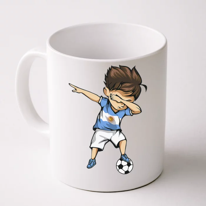 Dabbing Soccer Argentina Jersey Shirt Argentinian Football Front & Back Coffee Mug