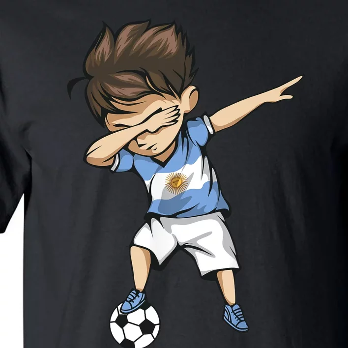 Dabbing Soccer Argentina Jersey Argentinian Football Tall T-Shirt