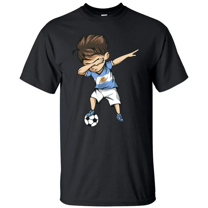 Dabbing Soccer Argentina Jersey Argentinian Football Tall T-Shirt