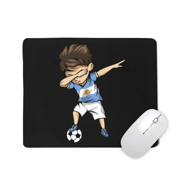 Dabbing Soccer Argentina Jersey Argentinian Football Mousepad