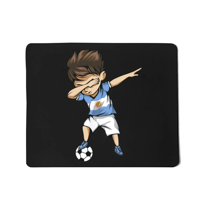 Dabbing Soccer Argentina Jersey Argentinian Football Mousepad