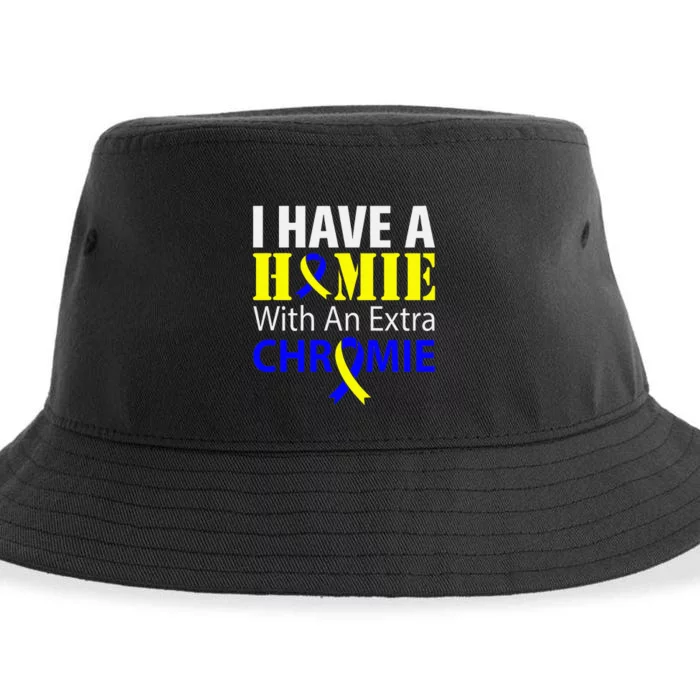 Down Syndrome Awareness Extra Chromosome Sustainable Bucket Hat