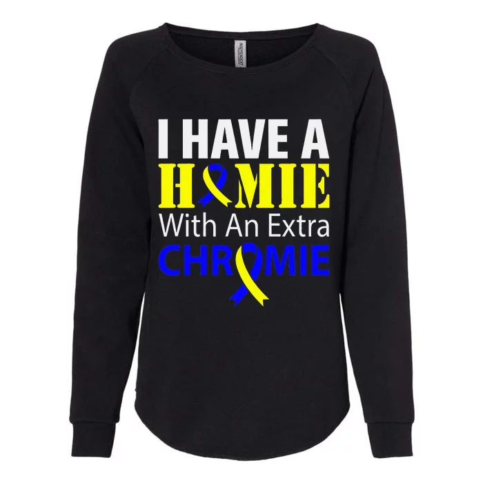 Down Syndrome Awareness Extra Chromosome Womens California Wash Sweatshirt