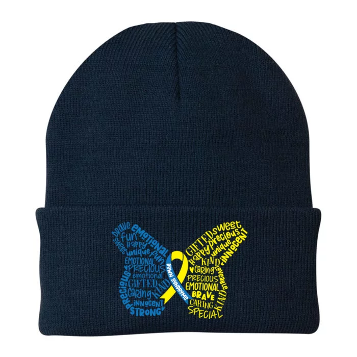 Down Syndrome Awareness Butterfly Knit Cap Winter Beanie