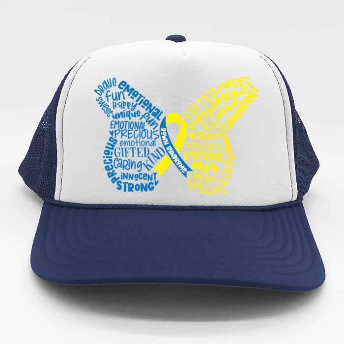 Down Syndrome Awareness Butterfly Trucker Hat