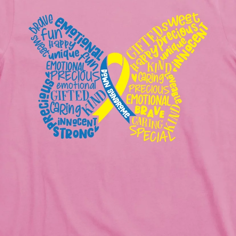 Down Syndrome Awareness Butterfly T-Shirt