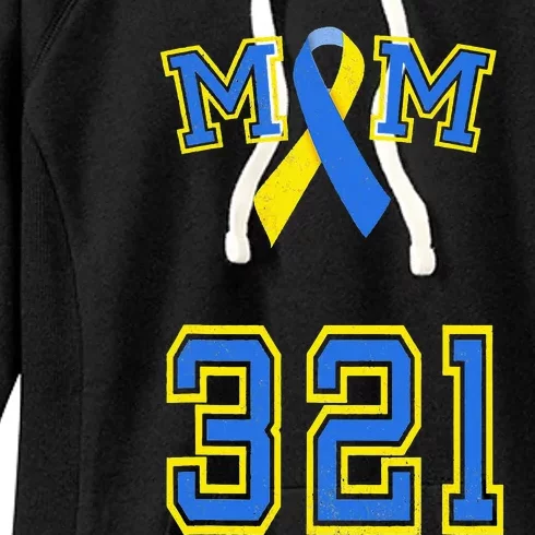 Down Syndrome Awareness Trisomy 21 Mom T 3 21 Month Women's Fleece Hoodie