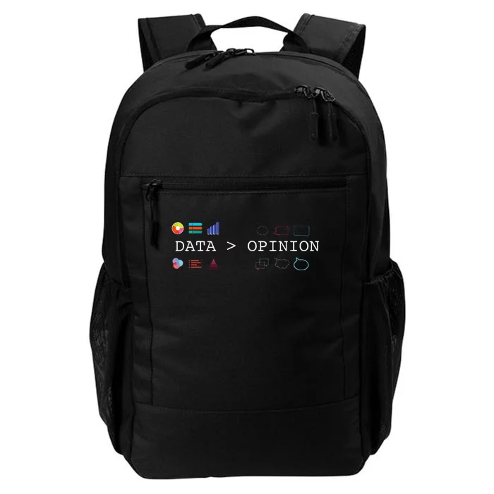 Data Science And Statistics Data Is Greater Than Opinion Daily Commute Backpack