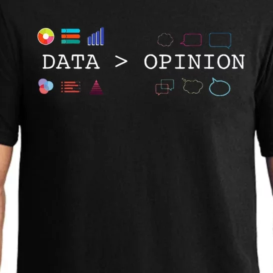 Data Science And Statistics Data Is Greater Than Opinion Pajama Set