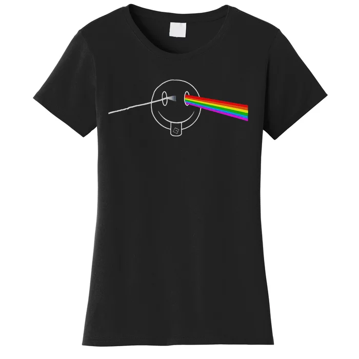 Dark Side Acid House Psychedelic Vibes Design Women's T-Shirt