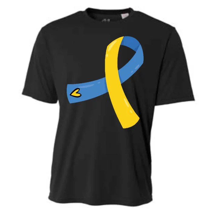 Down Syndrome Awareness Ribbon Cooling Performance Crew T-Shirt