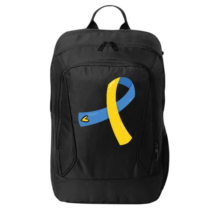 Down Syndrome Awareness Ribbon City Backpack