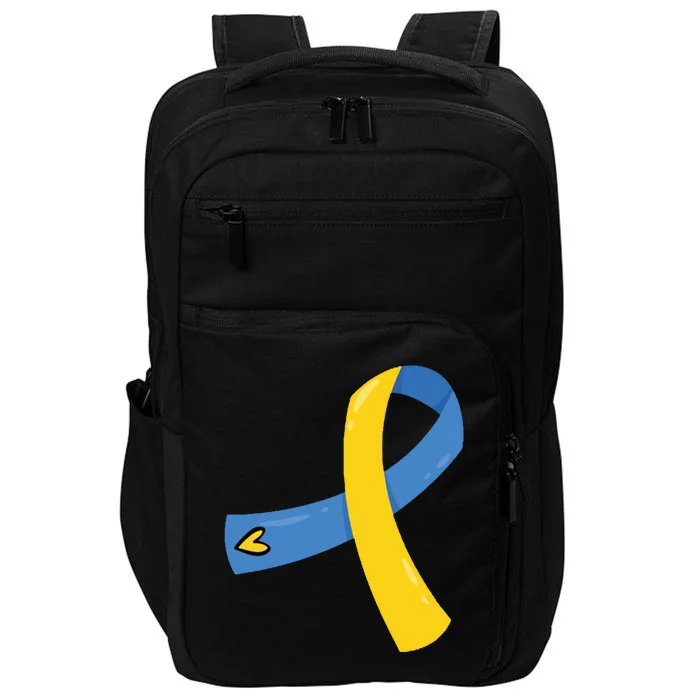 Down Syndrome Awareness Ribbon Impact Tech Backpack