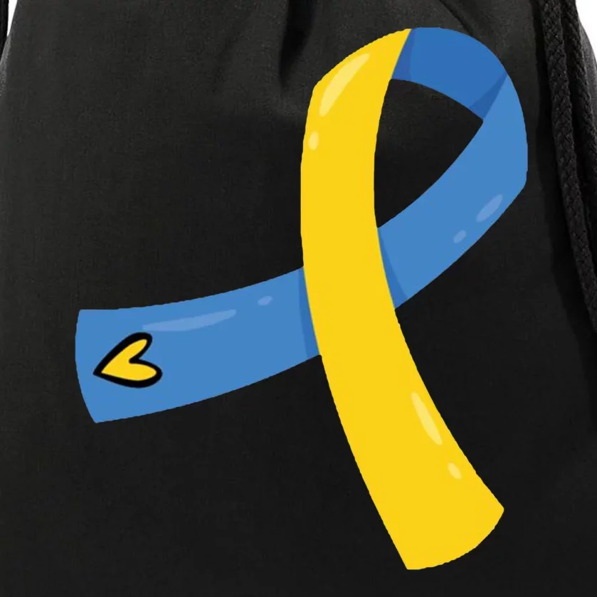 Down Syndrome Awareness Ribbon Drawstring Bag