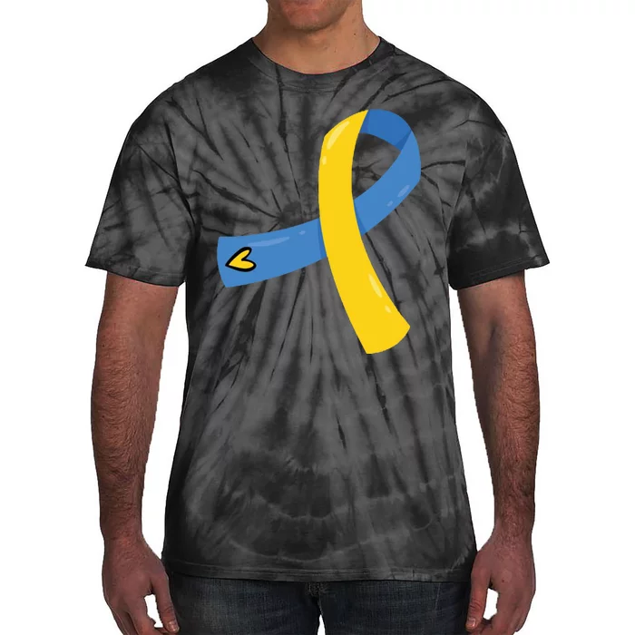 Down Syndrome Awareness Ribbon Tie-Dye T-Shirt