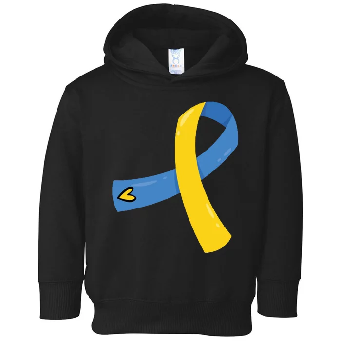 Down Syndrome Awareness Ribbon Toddler Hoodie