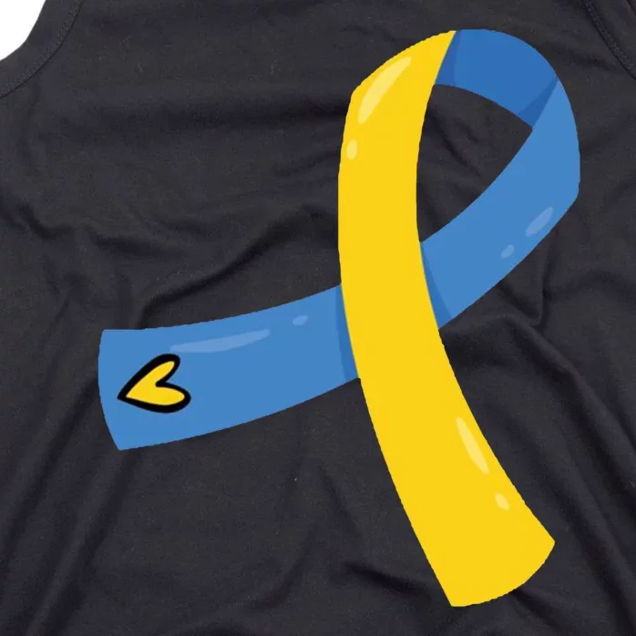 Down Syndrome Awareness Ribbon Tank Top