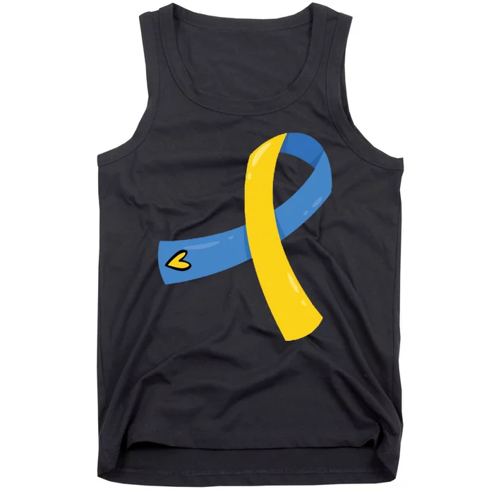 Down Syndrome Awareness Ribbon Tank Top